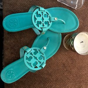 Tory Burch Miller Sandal, Embossed Leather
